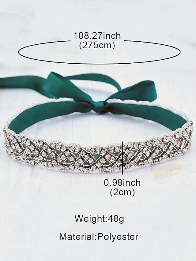Rhinestone Wedding – Bridal Elegant Crystal Waistband