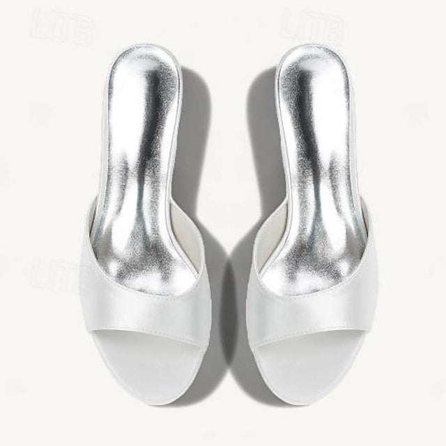Shoes Wedding Heel Sandals Kitten Women's Toe Open