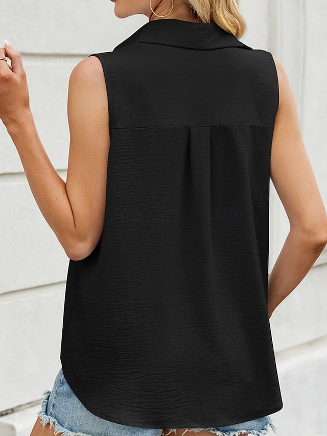 Women's Camisole Tank Top Solid Color Basic Casual