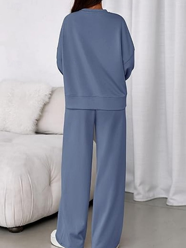 Women's Two Piece Sets Pants Sets Bolero Top Long Sleeve