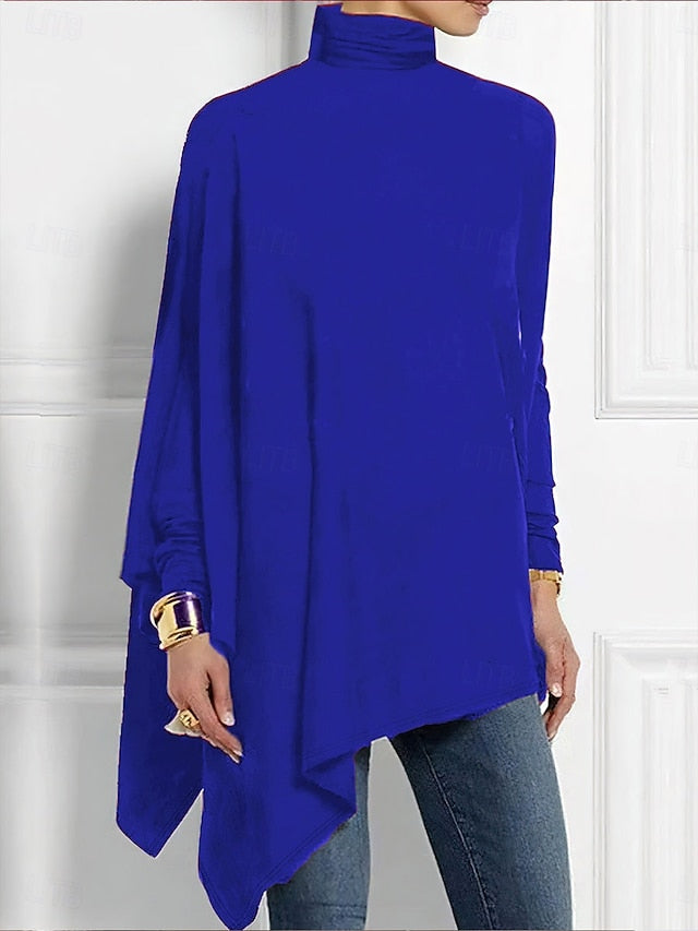 Women's T Shirt Plain Elegant Fashion Casual Long Sleeve