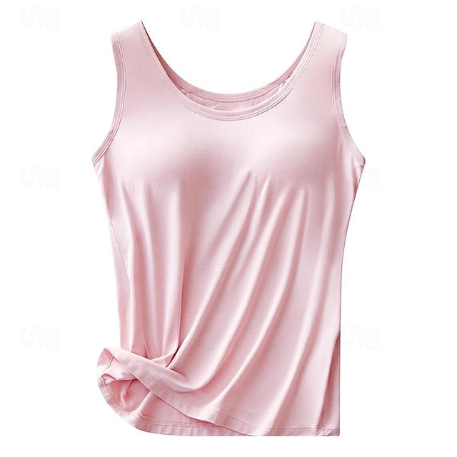 Women's Camisole Tank Tops Seamless Scoop Neck Sleeveless
