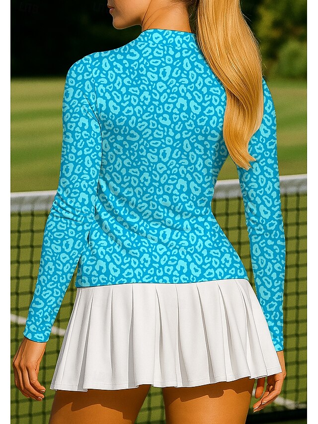 Women's Animal Leopard Tops Sport Shirt Tennis Shirt Tennis