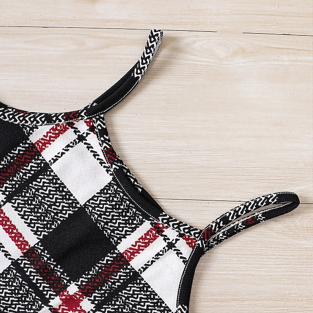 Dress Color Girls' Block Pieces 2 Kids Suits Set Long