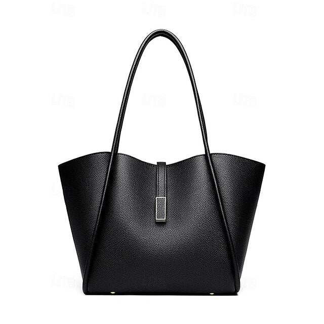 Leather Faux Bag Women's Green Tote