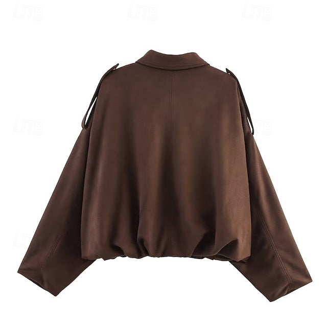 Casual Jacket Zipper Pocket Women's Comfortable Warm