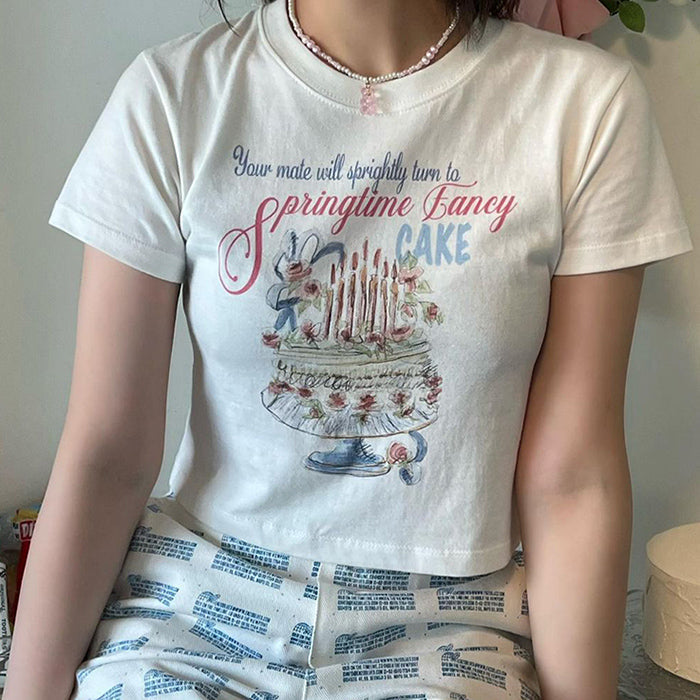 Cake Painting Crop Top