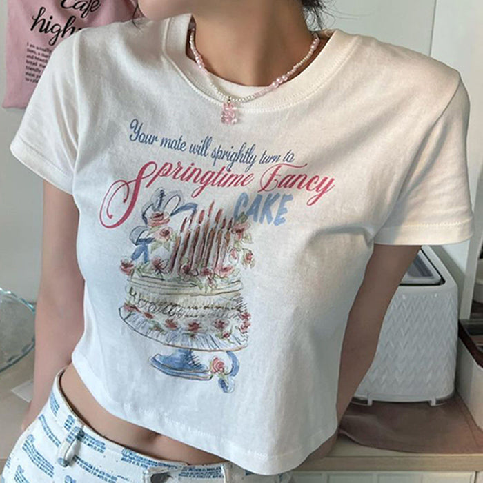 Cake Painting Crop Top