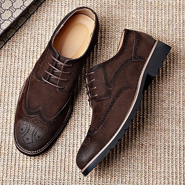 Brogue Men's Vintage Brown – Shoes Derby Lace-Up