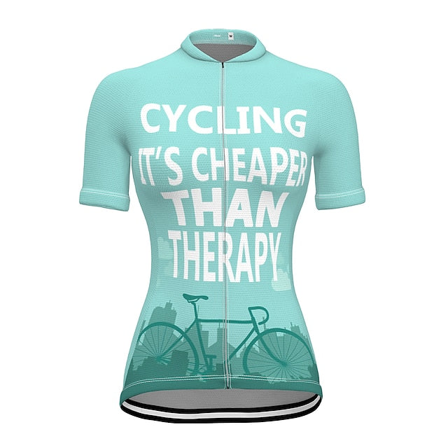 Women's Cycling Jersey Graphic Rainbow Unicorn Short Sleeve