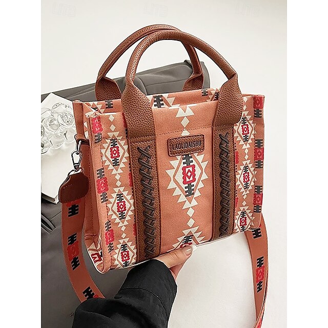Tote Boho Ethnic Vintage-Inspired Women's Bag – Print