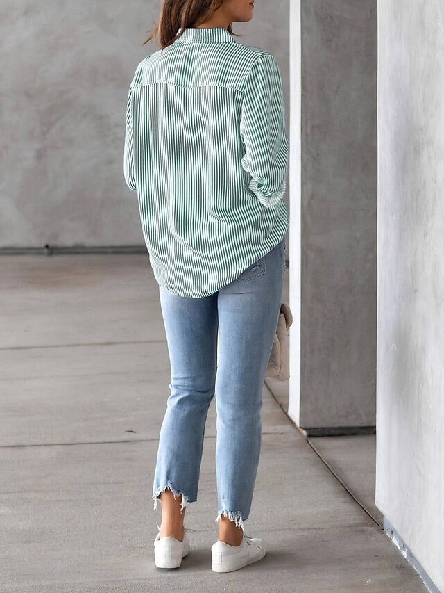 Women's Shirt Button Down Shirt Casual Shirt Blouse Buttons
