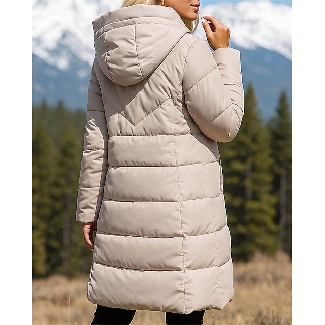 Women's Hiking Jacket Thermal Jacket Mid-length Puffer