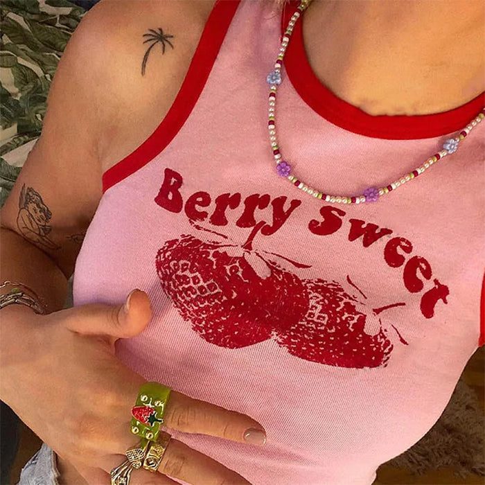 Sweet Strawberry Tank Top