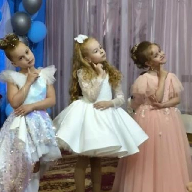 Communion Kids Girl Girls' First Flower Party Dress