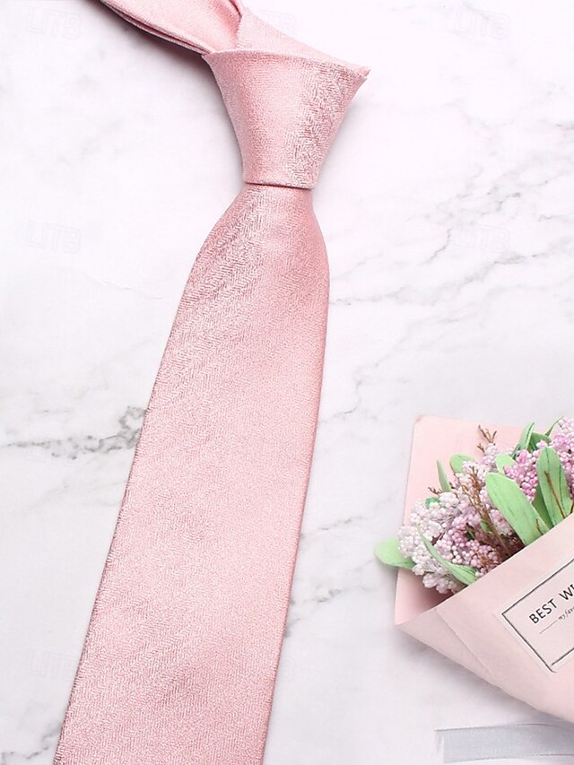 – Christmas Polyester Men's Stylish Herringbone Tie