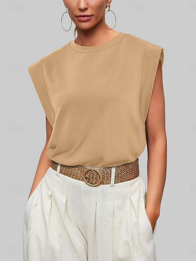Women's Tank Top Plain Fashion Stylish Classic Sleeveless
