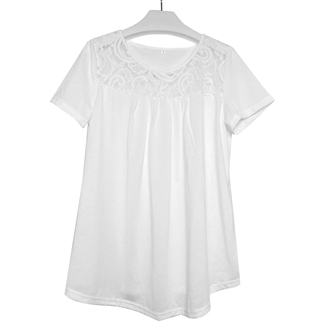 Shirt Lace Shirt Blouse White Lace Shirt Women's Black