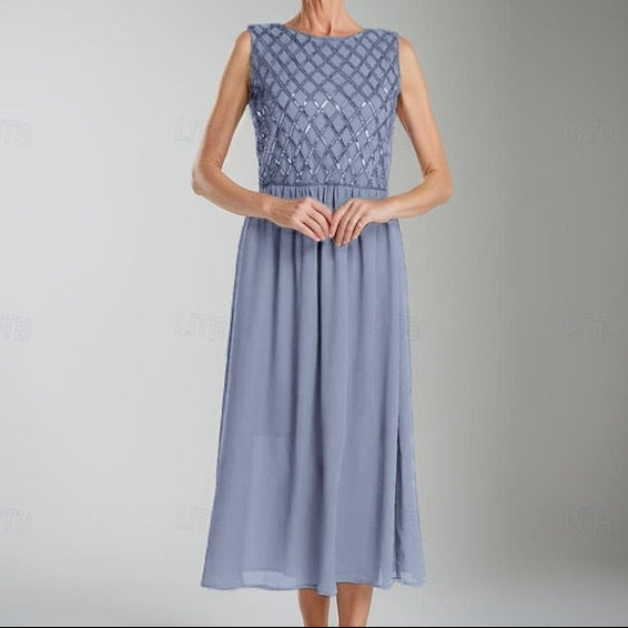 Simple Mother the of Bride Wedding A-Line Guest Dress