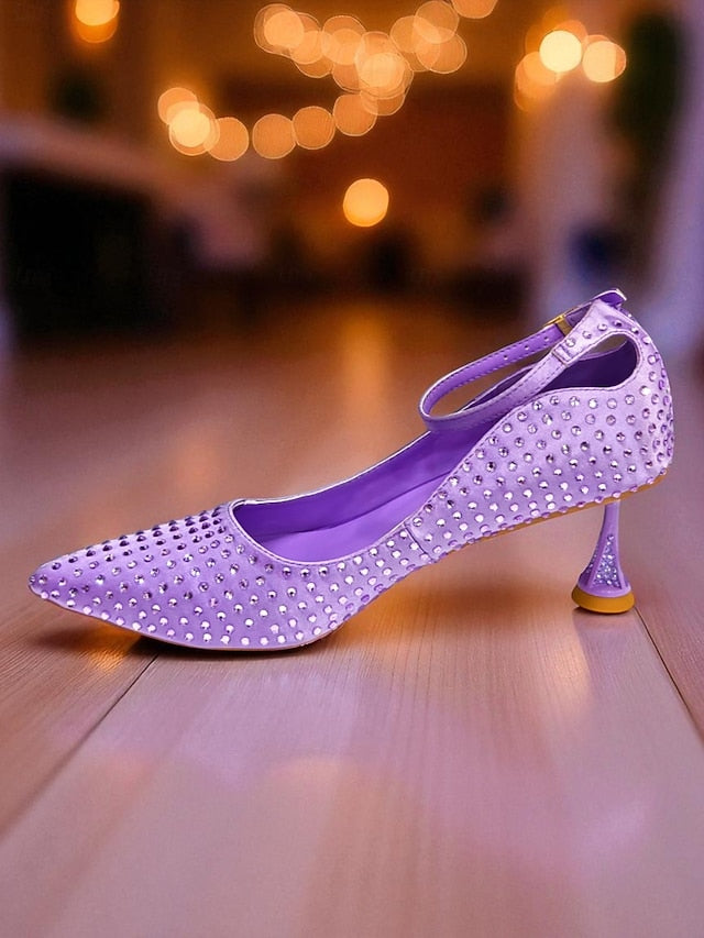 and Women's Set Green Matching Heels Bag Rhinestone Clutch