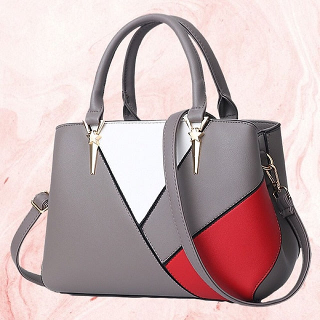 Shoulder Leather PU Handbag Bag Diaper Women's Tote