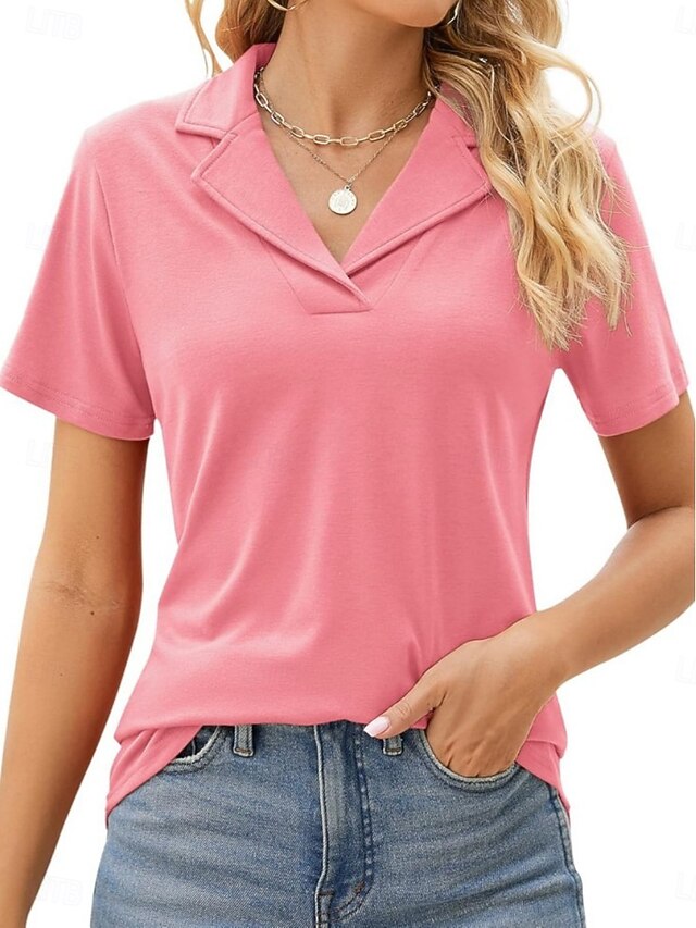 Women's Shirt Blouse Patchwork Plain Active Vintage Short