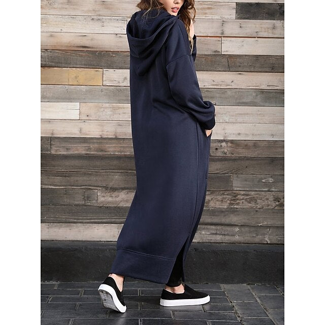 Women's Midi Dress Hoodie Dress Casual Dress Fashion Modern