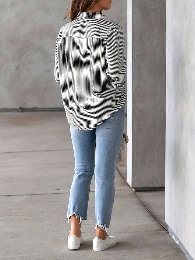 Women's Shirt Button Down Shirt Casual Shirt Blouse Buttons