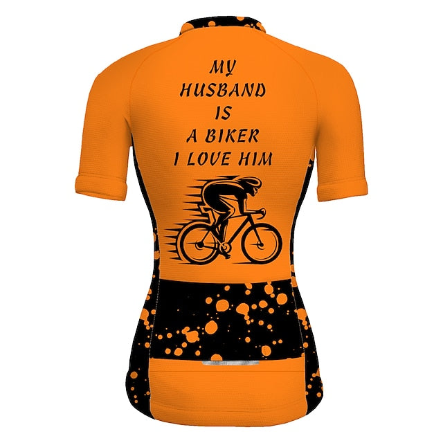 Women's Cycling Jersey Graphic Funny Short Sleeve Bike