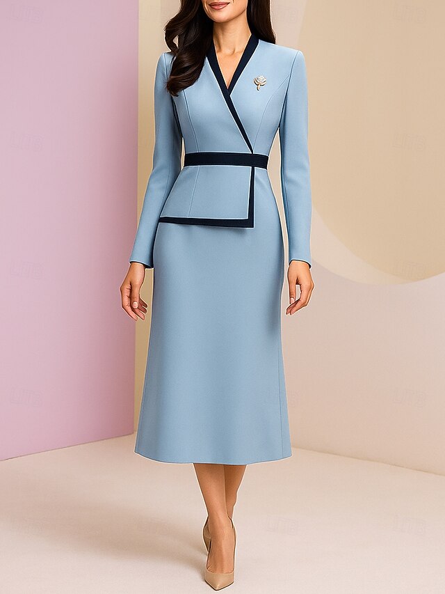 Sheath Column Ankle Length Party Dress Cocktail Dress Wedding