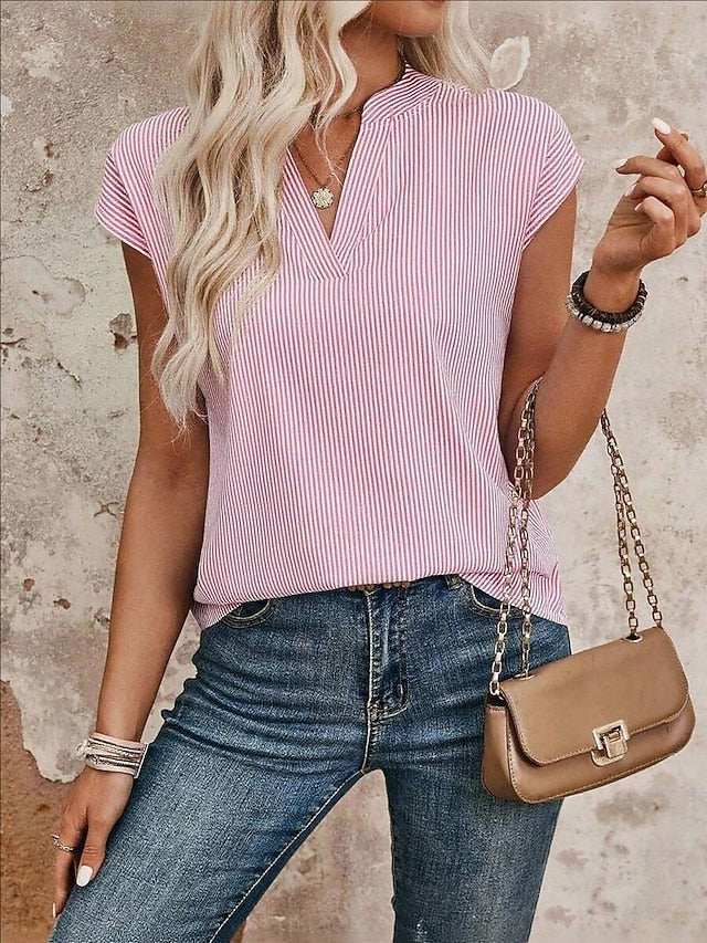 Women's Camisole Tank Top Graphic Striped Elegant Vintage