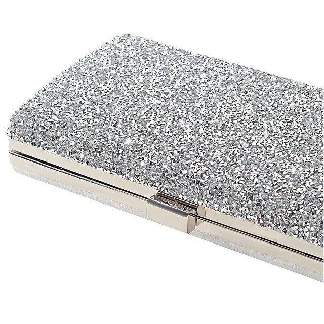 Glitter Women's Clutch Silver