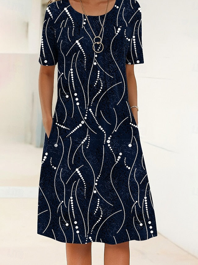 Women's Midi Dress Shift Dress Summer Dress Vacation Casual