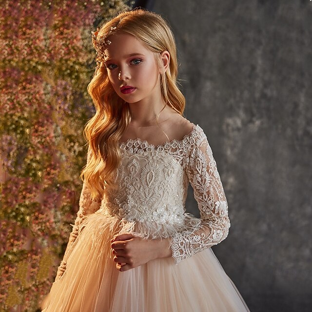 Wedding Girl Party Girls' Princess Dress Flower