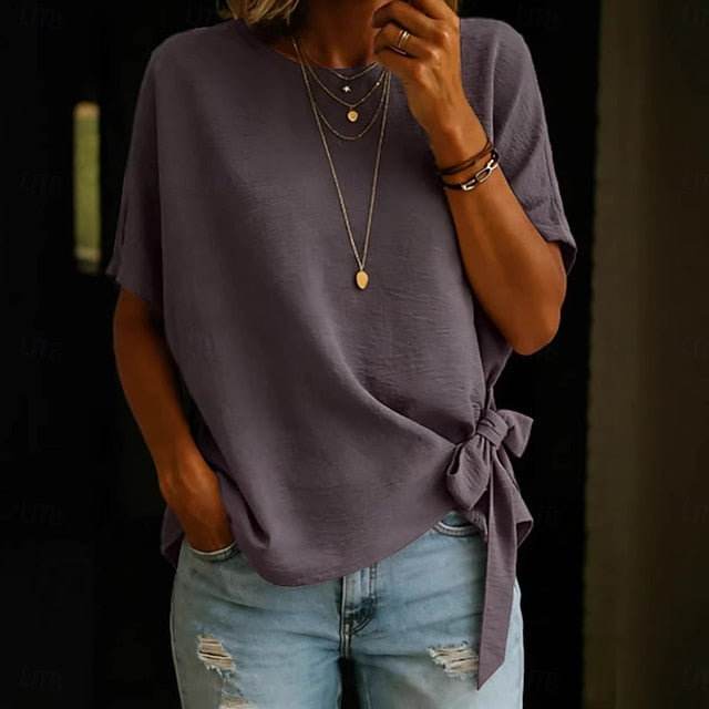 Women's T Shirt Summer Tops Graphic Plain Stylish Classic