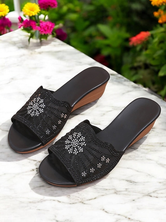 Classic - Women Black Heel Strappy Block Chic for Sandals Ankle