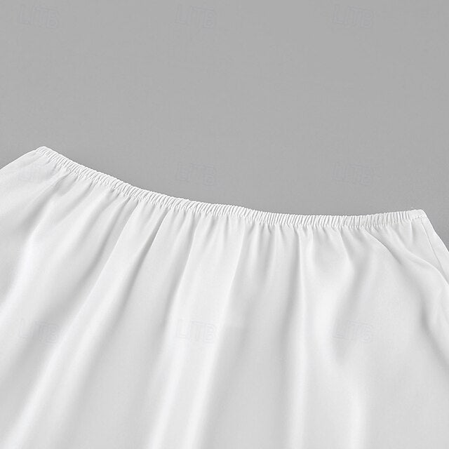 Women's Two Piece Sets Skirt Sets Short Sleeve V Neck Plain