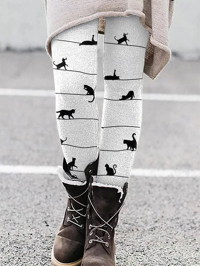 Women's Leggings Vacation Vintage Ethnic Style Ankle-Length