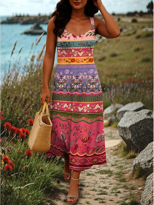 Women's Maxi Dress A Line Dress Off The Shoulder Dress