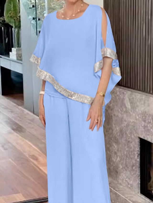 / Two Mother Elegant the Bride of Piece Jumpsuit Dress Pantsuit