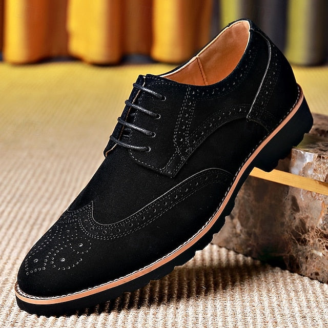 Brogue Men's Vintage Brown – Shoes Derby Lace-Up
