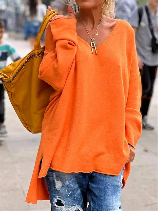Women's Tunic Oversized Sweatshirt Pullover Sports Basic