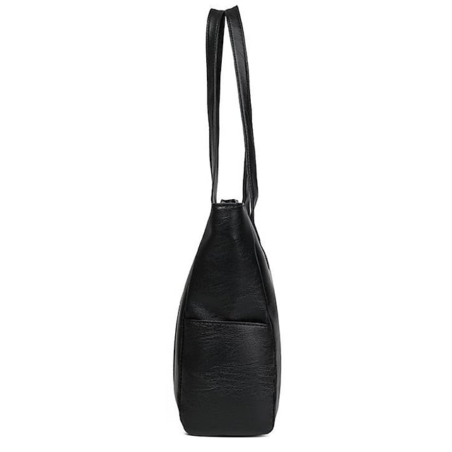 Bag Women's Tote Black – Stylish Leather Faux Large