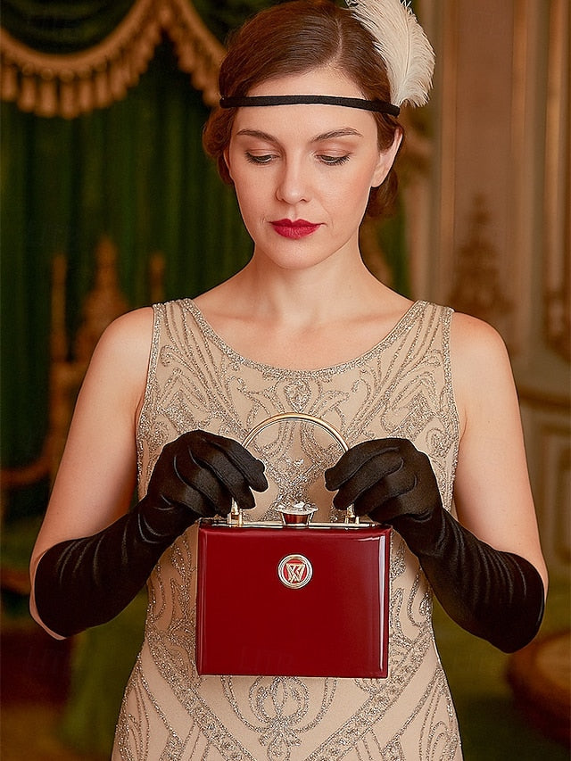 Gold Patent Women's Burgundy Handbag Evening with Leather