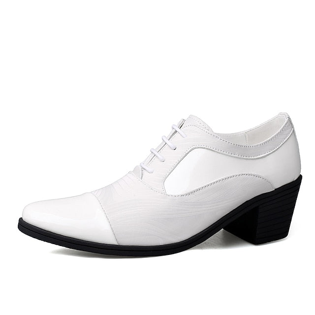 Formal Men's Shoes Stylish Leather – Patent Lace-Up