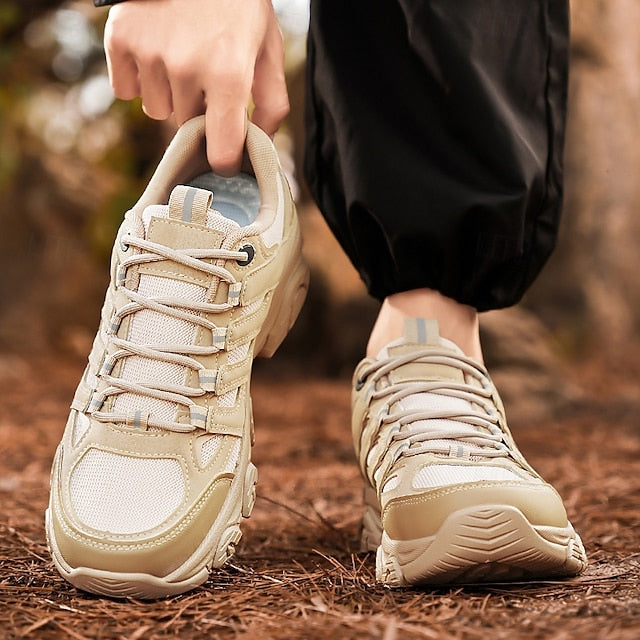 Sneakers Beige - Hiking Men's Outdoor Lightweight