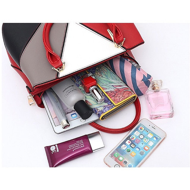 Shoulder Diaper Handbag PU Bag Women's Tote Leather