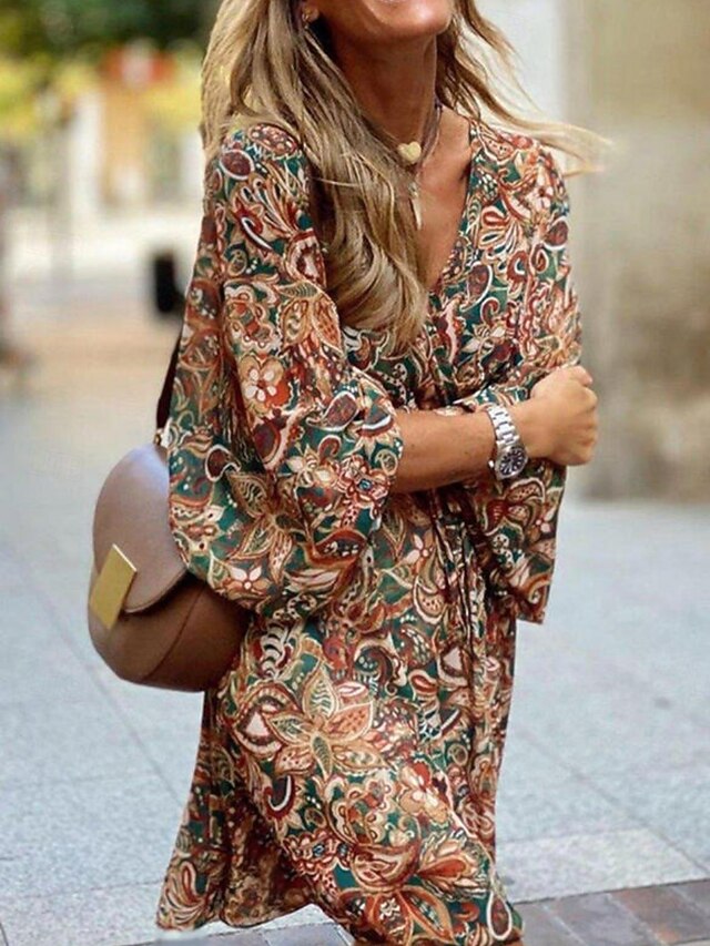 Women's Mini Dress Casual Dress A Line Dress Boho Dress