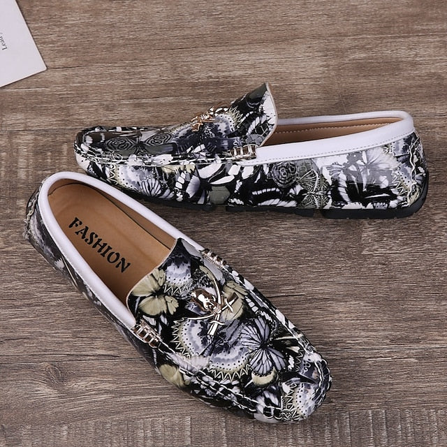 Loafers Boots PU Winter Slip-Ons lined Fleece Men's