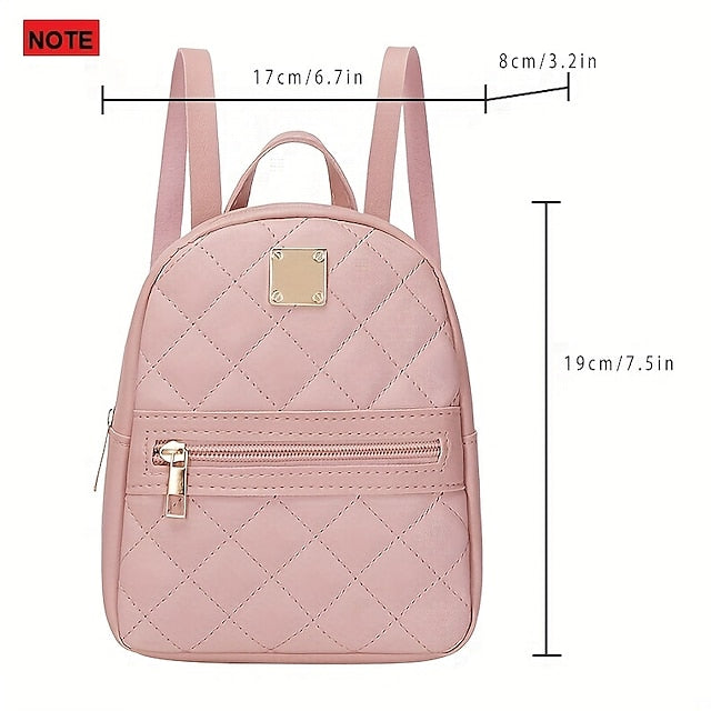 Front Backpack with Stylish – Zipper Quilted Pocket Mini and